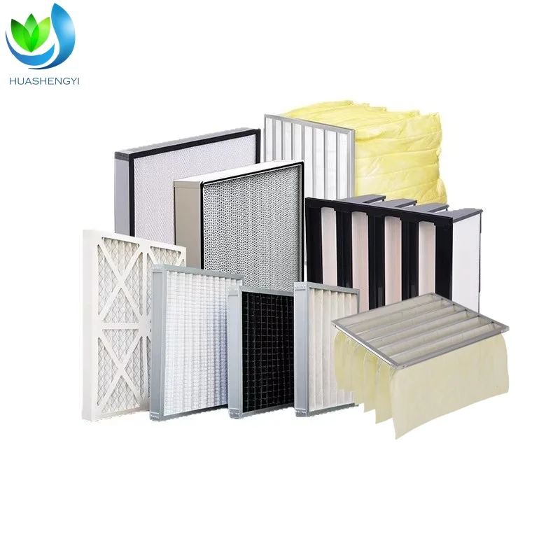 Walson Customized Primary High Efficiency Hepa Air Filter Clean Room Plate & Bag Type Primary/Medium Effect Filter