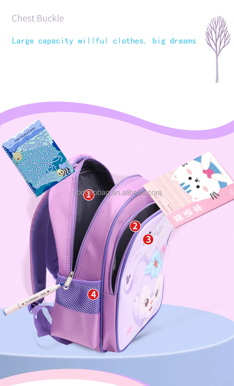 Fashion Cute Custom School Bag Backpack Waterproof School Bags Girls