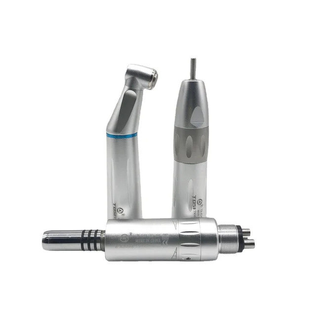 CE Approved Tosi TX-414C LED E-generator Inner Channel Low Speed Dental Handpiece Set Push Button