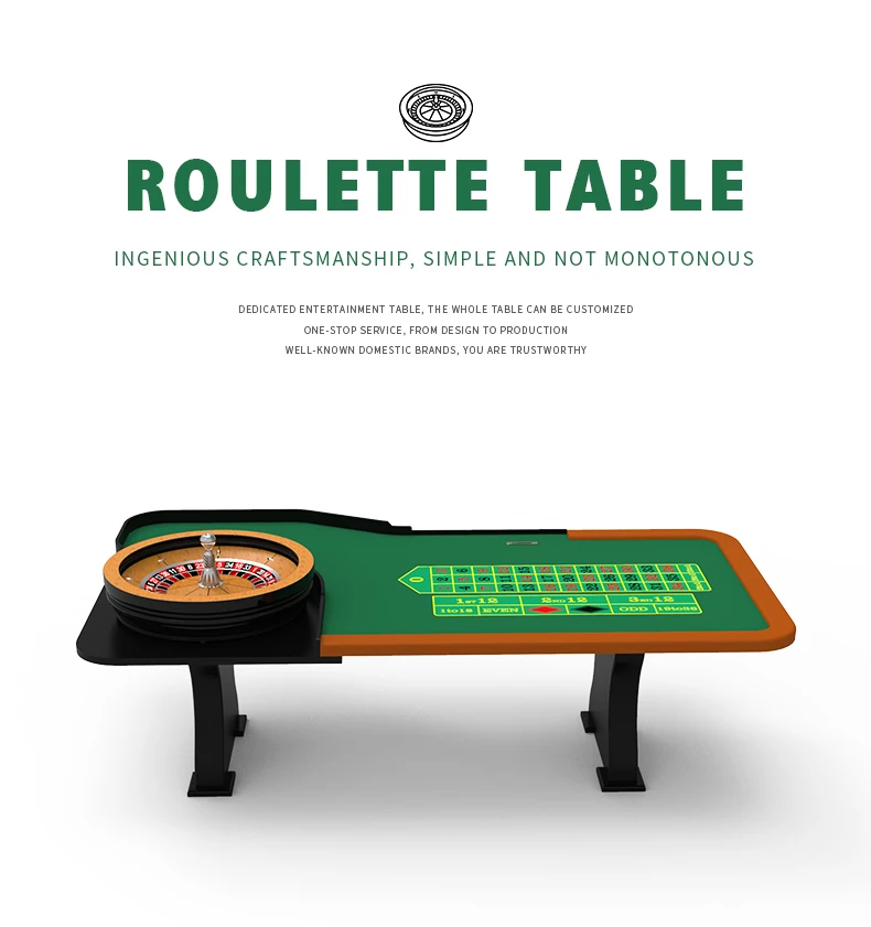 Yh Competitive Price Gamble Table Thin Wooden Legs Ruleta Casino