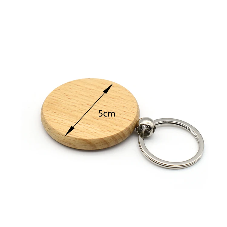 Large Wooden Key Rings Promotional Gifts with Engraved Logo