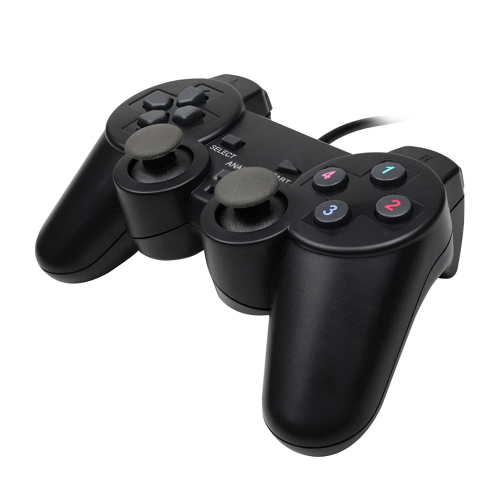 Dual Vibration USB Joystick Gamepad Wired Home Game Controller with 1.5M USB Cable  for PC Computer Laptop Game Controller