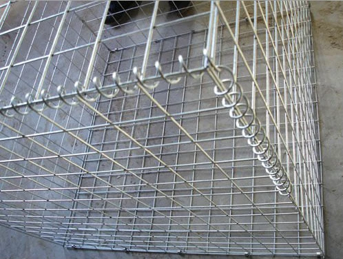 product galvanized iron wire gabion wall welded stone basket with square hole cut and bending processing service747-1