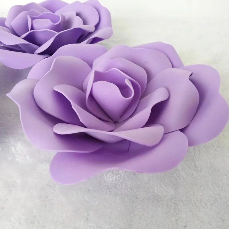 Artificial Big Foam Flowers Head Large Pe Foam Giant Rose Flower Heads