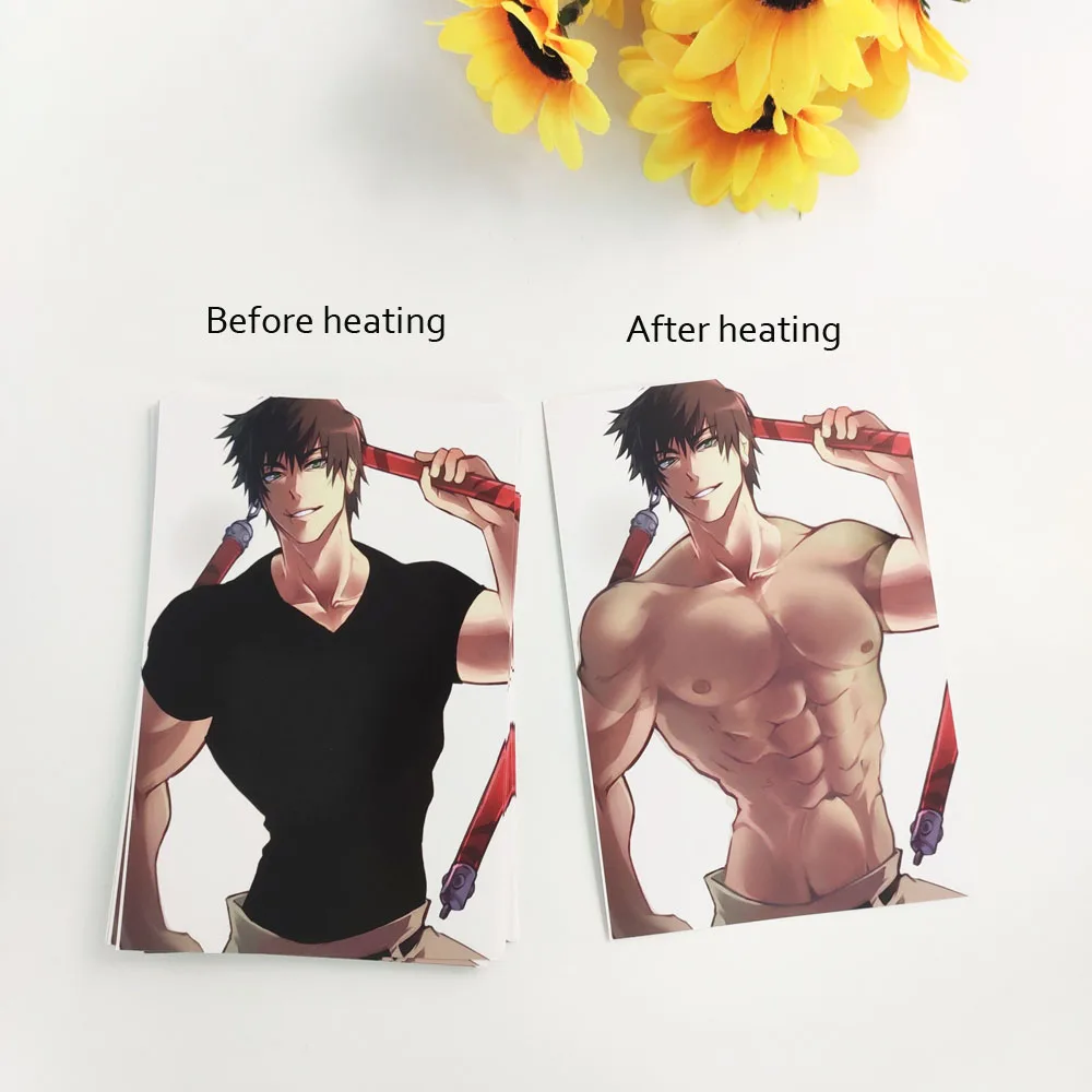 Fashion Thermochromic Business Card Customized Warm Postcards Warm Color Card Bookmarks  Thermochromic Card
