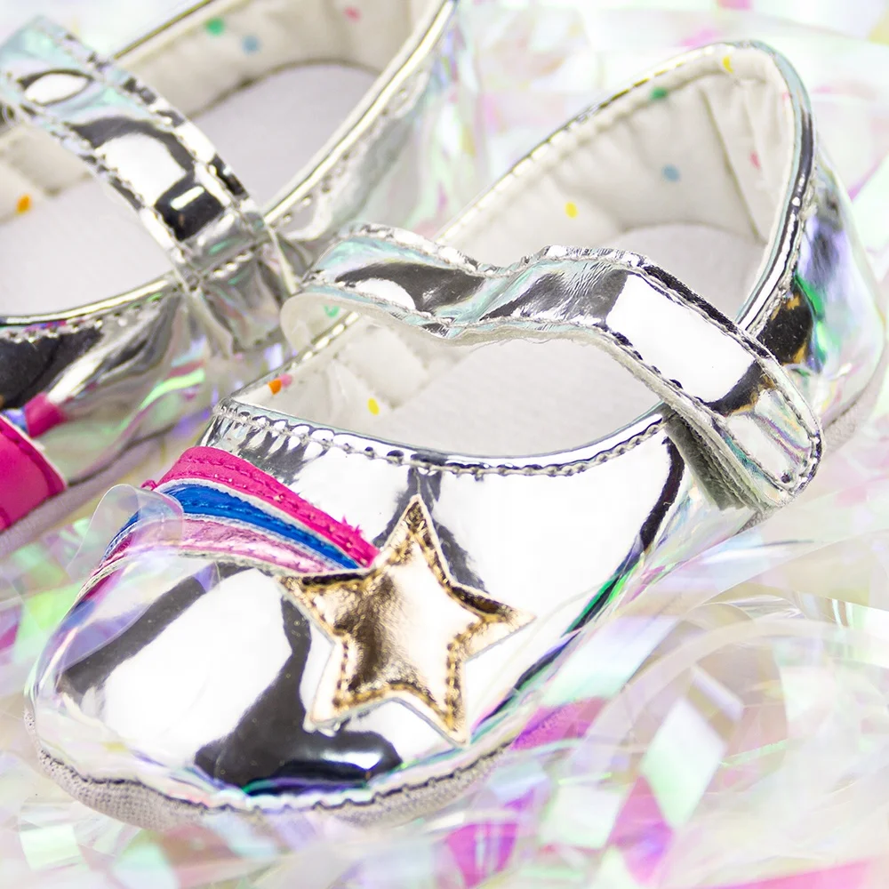 
Модные Туфли Мэри Джейн из искусственной кожи на мягкой подошве для маленьких девочек 