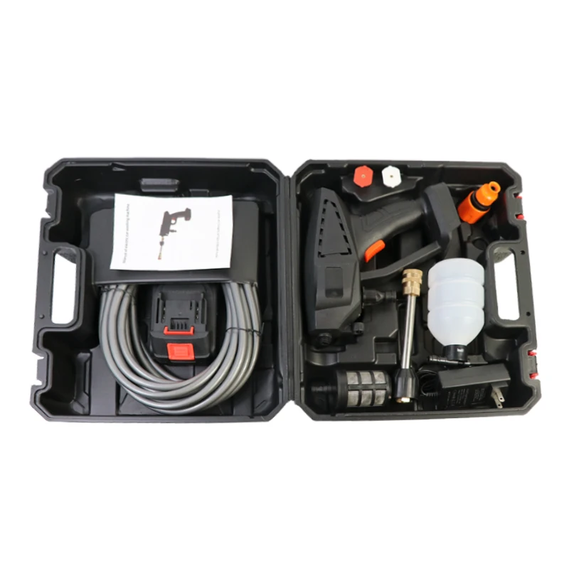 High Pressure Cleaner Machine 24V Lithium Batteries Car Wash Machine Wireless Carwasher Electric Cleaning Machines