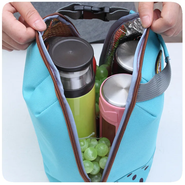 Neoprene lunch bag with water bottle holder, ECO friendly neoprene