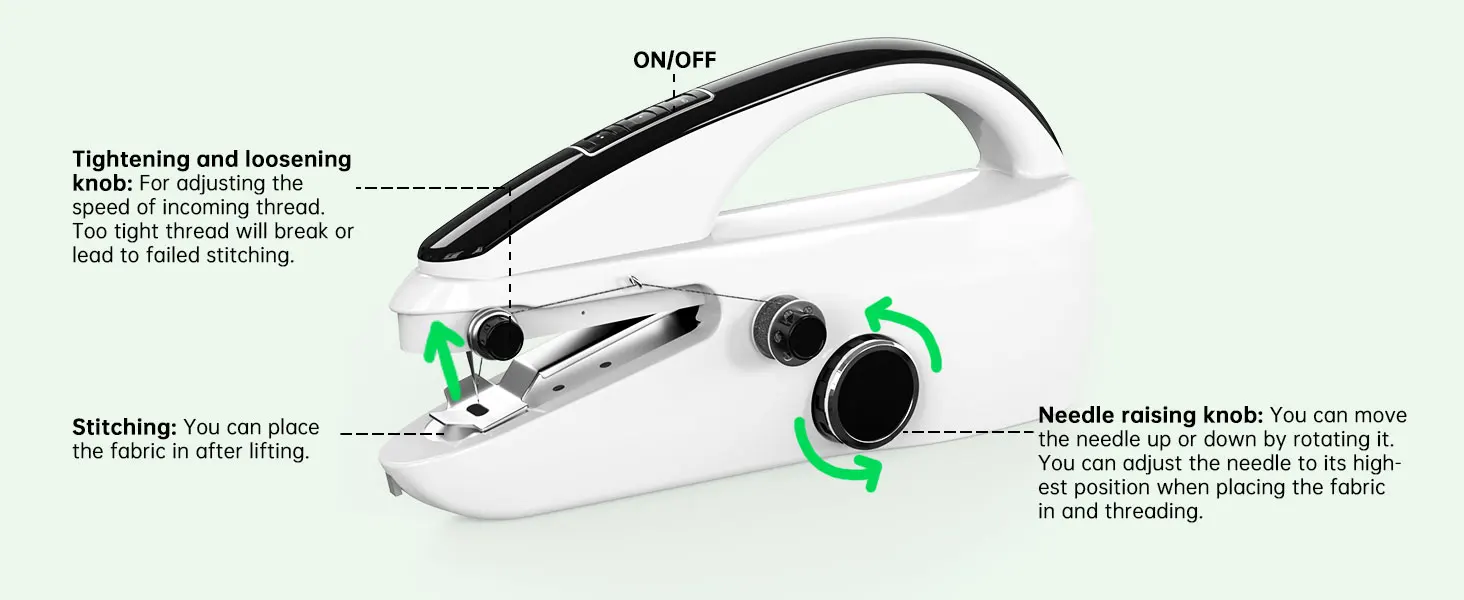 S8 Cordless USB or Battery Mini Handheld Sewing Machine Household From China