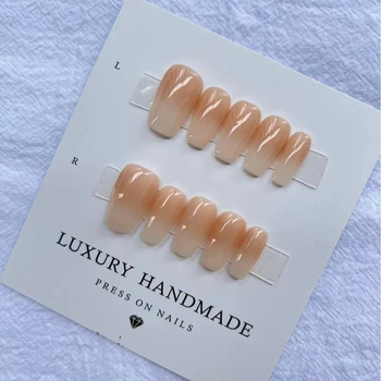 custom hand painted gel acrylic tips beautiful luxury high quality handmade Press On Nails