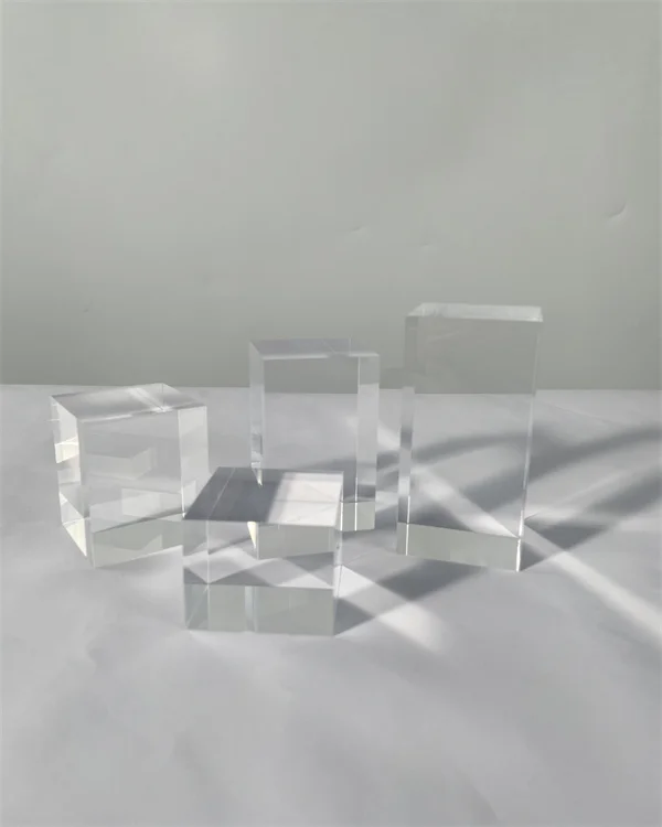 Clear Solid Acrylic Block