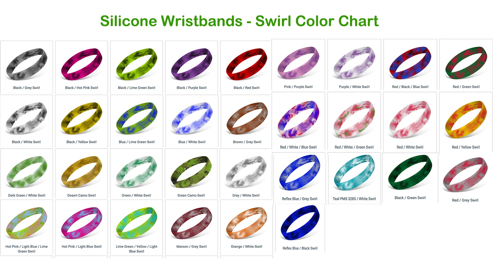 Printed Silicone Bracelets (Standard) | www.euroko.eu