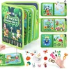 Zoo book-embroidered velcro