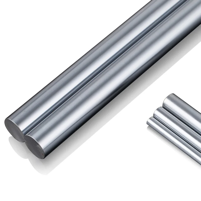 Customizable 45# Chrome-Plated Steel Rod 6MM-60MM Diameter Linear/Flexible/Rigid Shaft Spline Bearing Polished Guide OEM Model