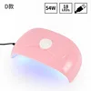54w pink nail lamp-model x2