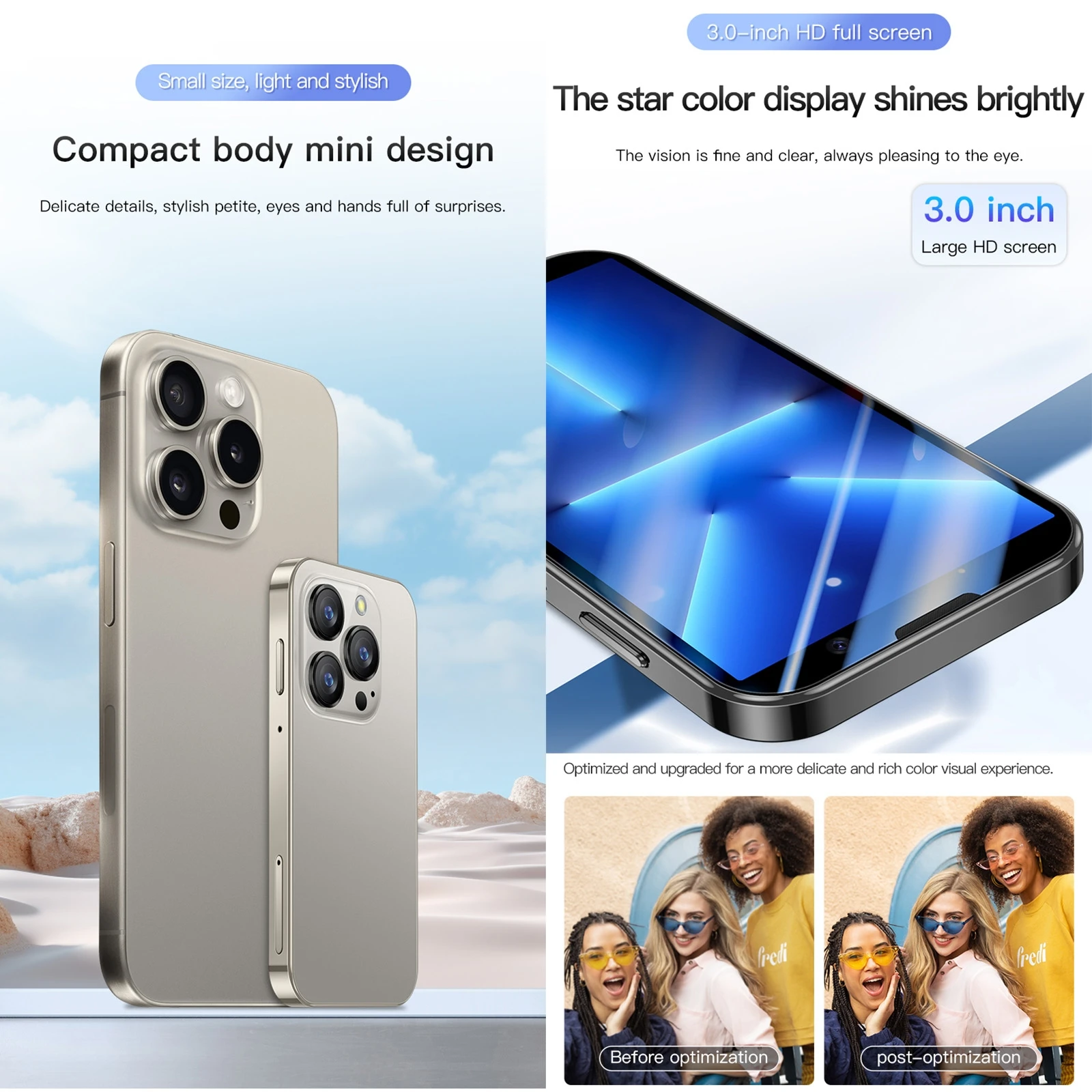 Original Factory Price SOYES XS18 Pro Mini Smartphone - 2GB RAM