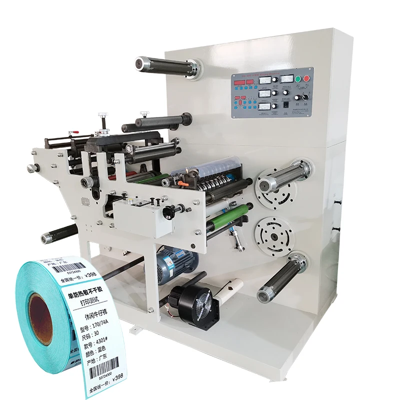 Blank Label Stickers Rotary Die Cutting Slitting Machine