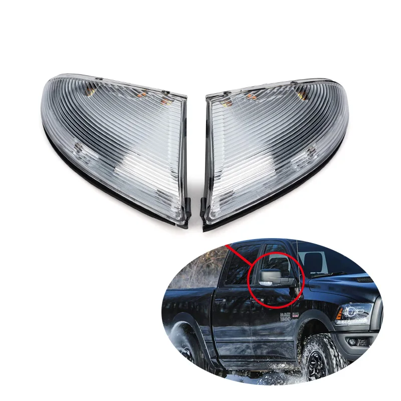 Mirror Turn Signal Light Lamp for Dodge Ram 1500 2500 3500 Front Passenger Right 68064948AA 68064949AA