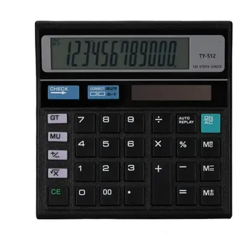 512 12 Digits Desktop Calculator Dual Power Amortization Desktop Calculator for School Office