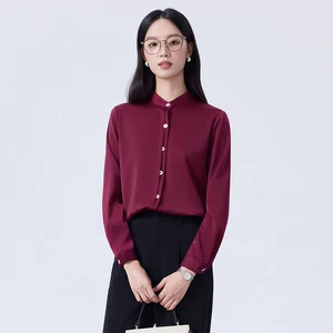 2026 Autumn Best-selling Design Shirt Office Formal Business ODM OEM Long Sleeve High Quality Puff Sleeve Production