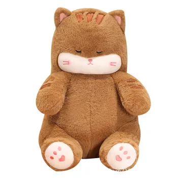 Wholesale High Quality 53CM Cute Sleepy Cat Soft Stuffed Animal Toys Sleepy Cat Plush for Children Gift