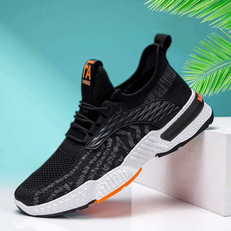 Men's new men's sneakers comfortable casual shoes fly weave soft soled comfortable sneakers for men