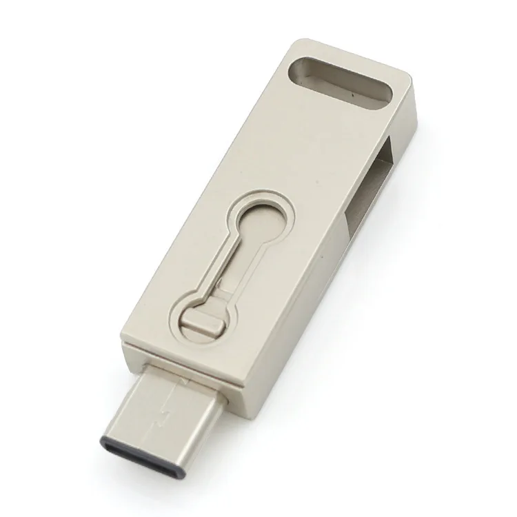 Metal Twist Type C OTG Dual Mini USB 3.0 Flash Drive