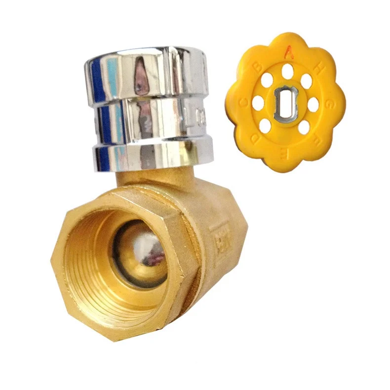 China Professional Supplier Durable Brass Magnetic Locking Ball Valve  High Pressure Female Threaded Water HA-1050 supplier