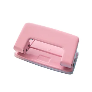 Macaron Color Small Double Hole Binding Punches 6mm Round Manual Punch for Office Plastic Binder for Paper
