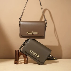 Custom Wholesale OEM Ladies Fashion Vintage Genuine Leather Sling Shoulder Crossbody Bag for Women High Quality