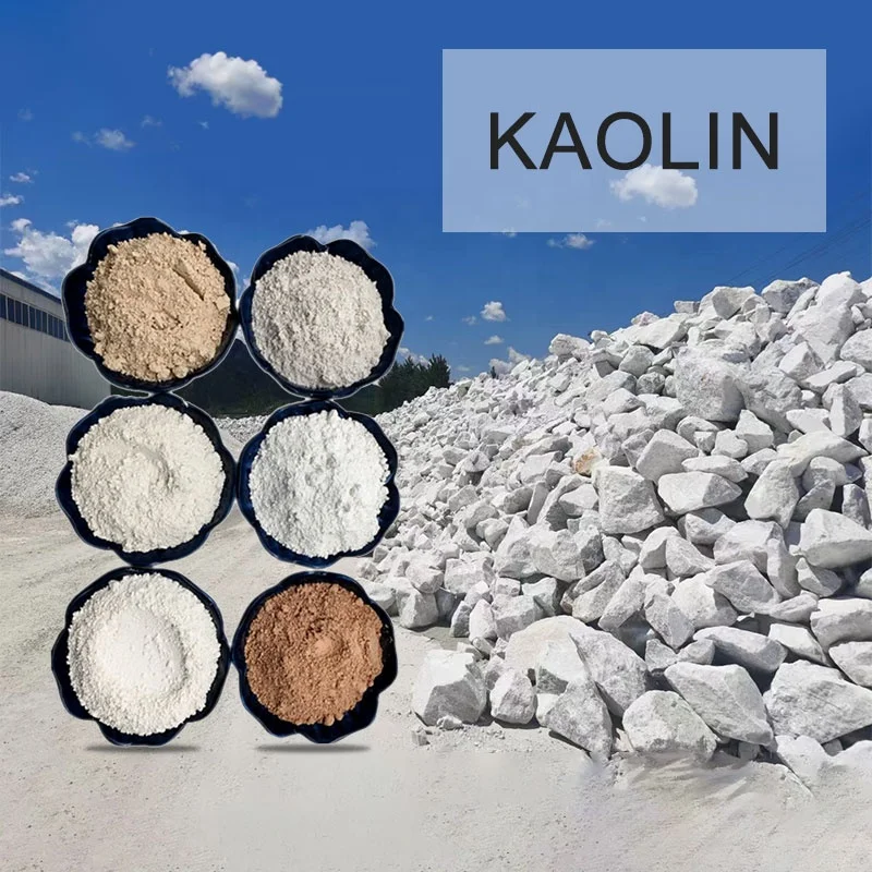 Harga kaolin kelas kosmetik berkualitas tinggi Harga industri kertas pelapis bangunan tanah liat kaolin terkalsinasi kelas industri per ton