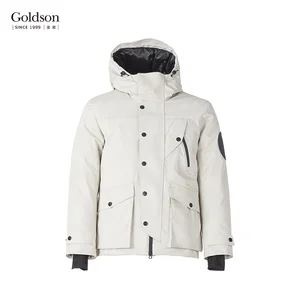 Men's Casual Winter Short Down Jacket with Hood Brand Finished Product