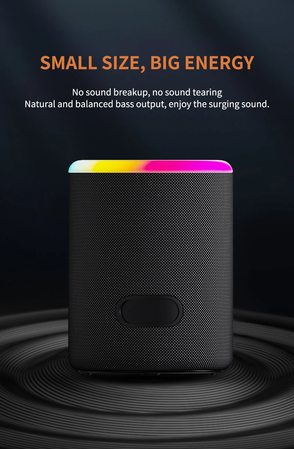 Cyboris M2 IPX7 Waterproof Wireless Speaker Support TWS RGB Light TF ...