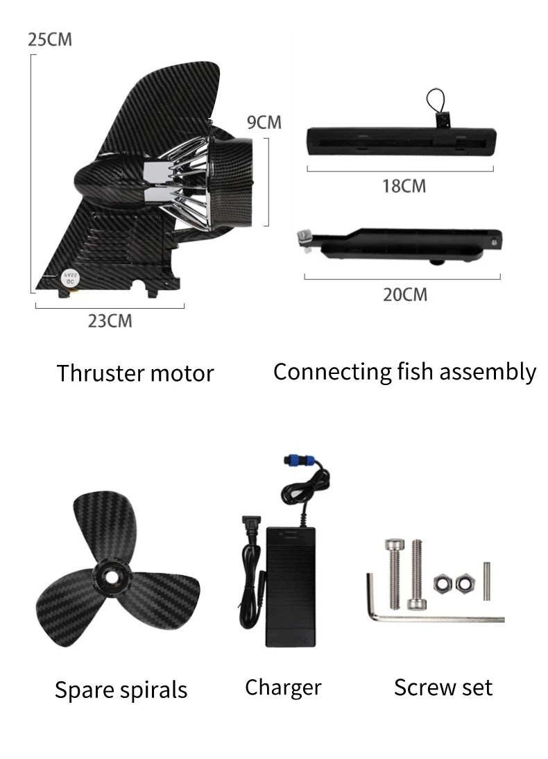 New Electric Surfboard Fin Sup Power Efin Trolling Motor Electric Sup