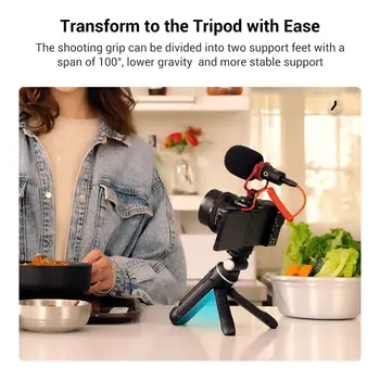 SmallRig Extendable Remote Wireless Camera Shooting Grip Vlogging Tripod Selfie Stick for Sony Canon Photo/Video/Zoom YouTube detail image