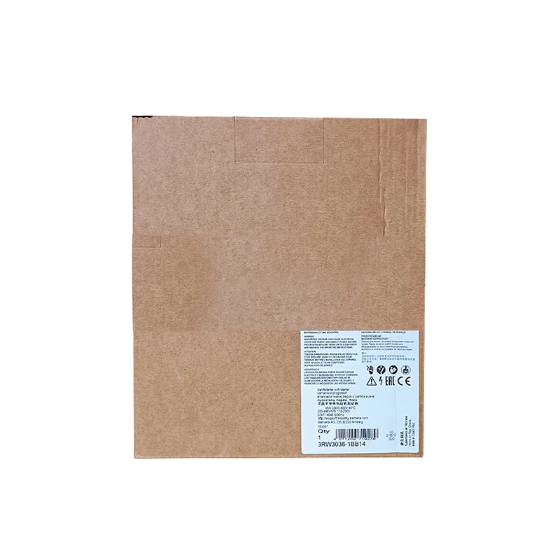 new original 3rw3036 1bb14 soft starter achieves smooth motor start and stop reduces impact current protects motors and circuits suitable for fans water pumps and conveyor equipment in industrial motor-1