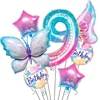 Azul y rosa número 9