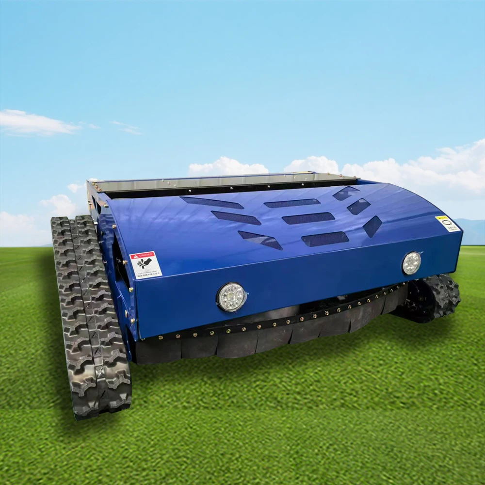 Remote Control Reel Mower DIY Lithium - Ion Battery Lawn Mower Cordless Garden Crawler Grass Cutter for Landscaping Garden