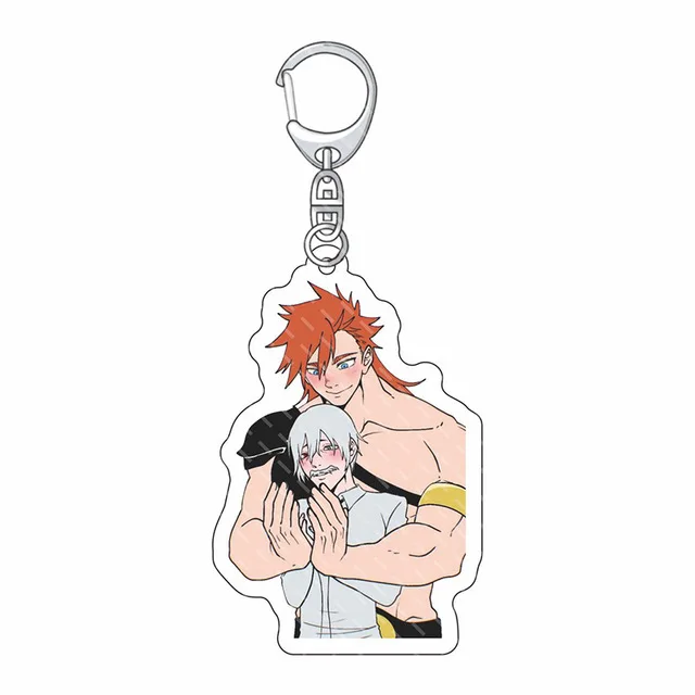 Cute Record of Ragnarok Anime Keychain Cartoon Acrylic Figure Sasaki Kojirou Jack the Ripper Key Chain Key Ring Holder