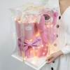 Boxed [strawberry bear 40cm] 11 pink flowers with free lamp
