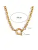Gold O chain spring buckle