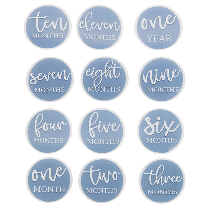 Tailai Blank Acrylic Blank Round Circle Acrylic Milestone Discs Cards