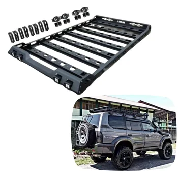 YBJ car accessories Basket Carrier Universal Roof Rack For LC76 LC80 FJ79 207-2021 Pickup Truck Luggage Rack Steel Roof Rack