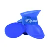 Silicone rain boots blue