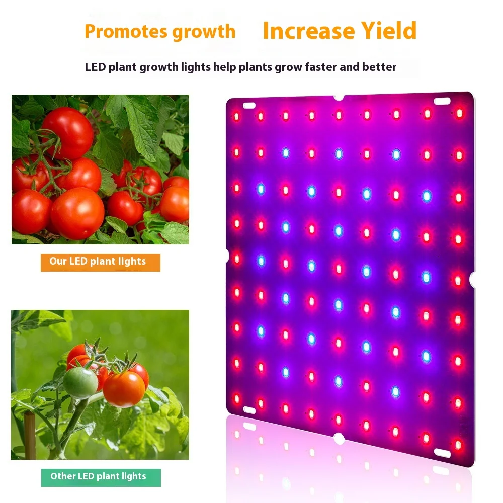 Led Plant Light Indoor Ultra-thin Full Spectrum Plant Growth Light Greenhouse Seedling Quantum-plate Plant Light