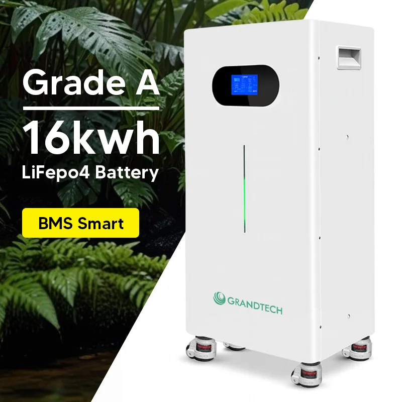 Grandtech Битови Лифепо4 Батерија во Пакет 51,2V 5Kwh 10Kwh 15Kwh Сончев Систем за Складирање на Енергија Литиум-Јонски Батерии