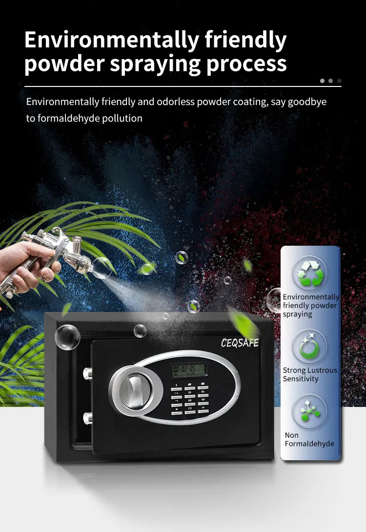 CEQSAFE Hot Sale Popular Office Home Security Electronic Digital Mini Safe Box for Money factory