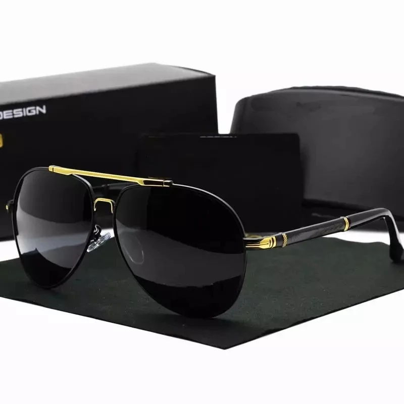 Glass High End Sunglasses Polarized Men Driving Sun Glasses For Brand