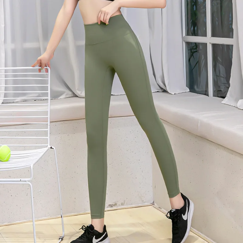 De Doble Cara Pilates Desnudo Pantalones De Yoga De Las Mujeres Sin  Vergonzoso Línea Alta Cintura Caderas Fitness Pantalones Deportivos  Pantalones De Gimnasio Leggings Para Correr - Buy Mujeres De Cintura Alta