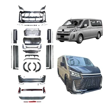 2019+ Car Bumpers Bodykit For Toyota Hiace Commuter Deluxe Upgrade To LM350 Style Body kit